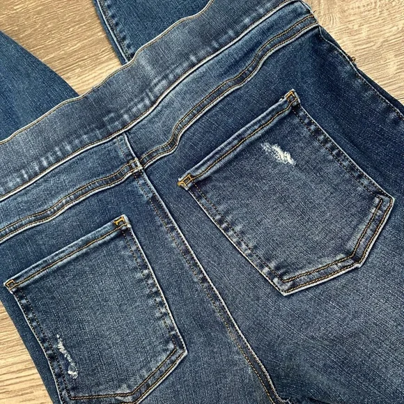 SPANX distressed ankle skinny jeans medium wash NWOT‎ size xs - Picture 7 of 11